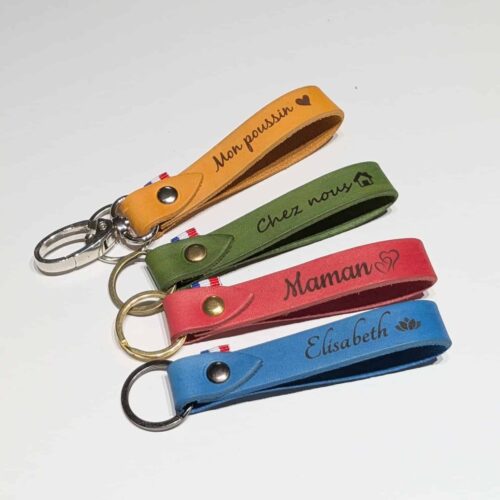 Porte cles cuir