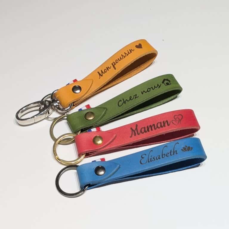 Porte cles cuir