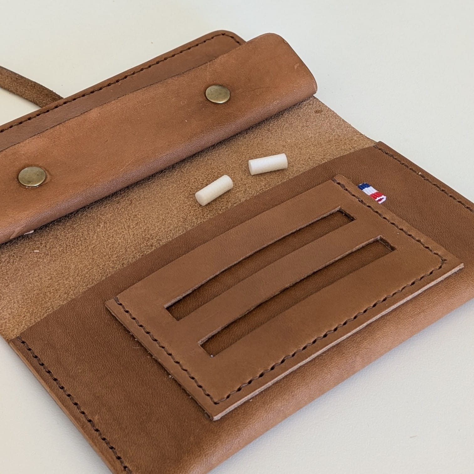 blague à tabac en cuir