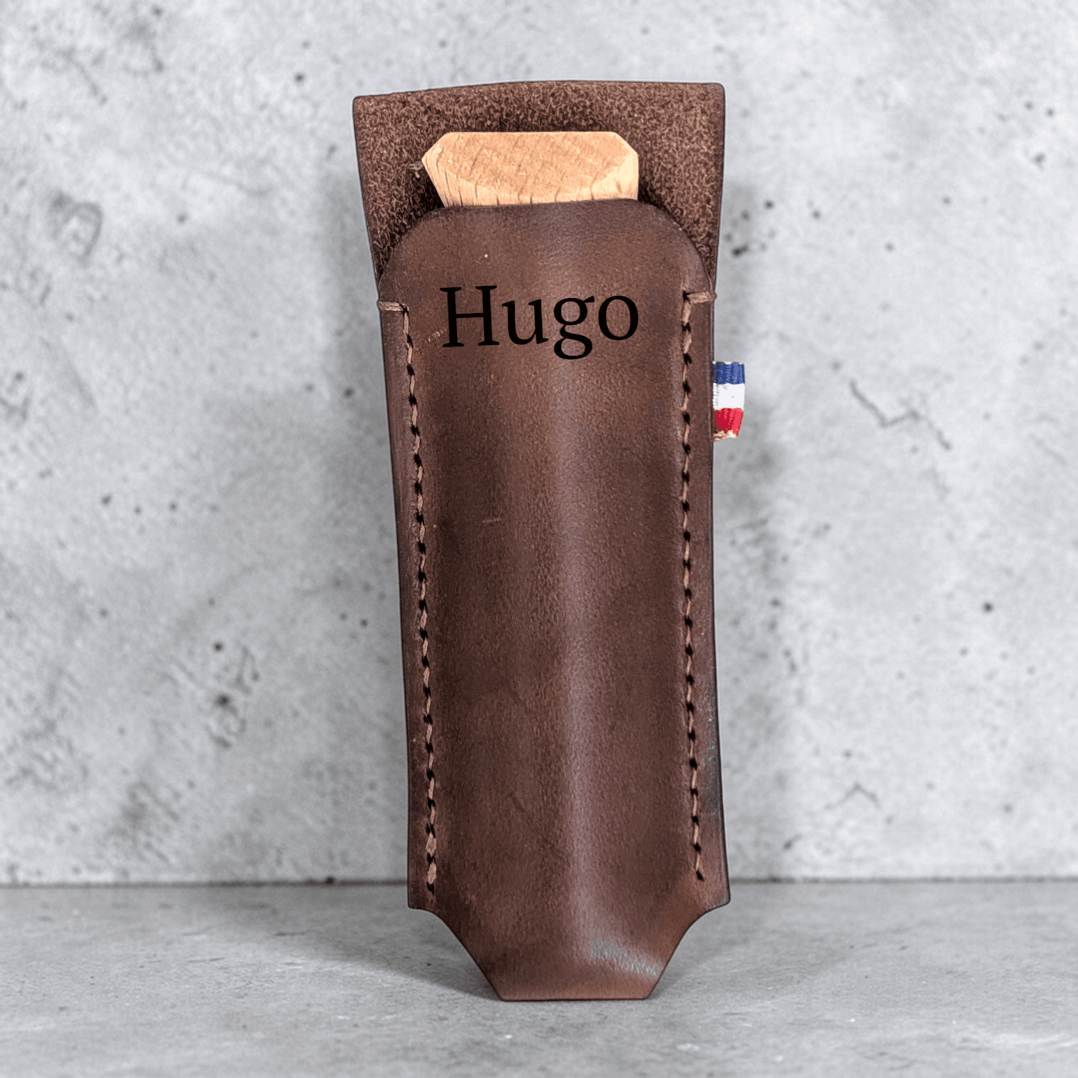 etui couteau en cuir