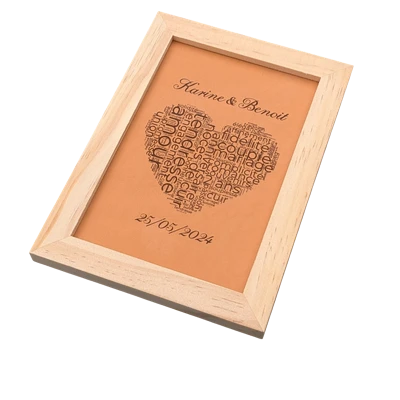 cadre noces de cuir