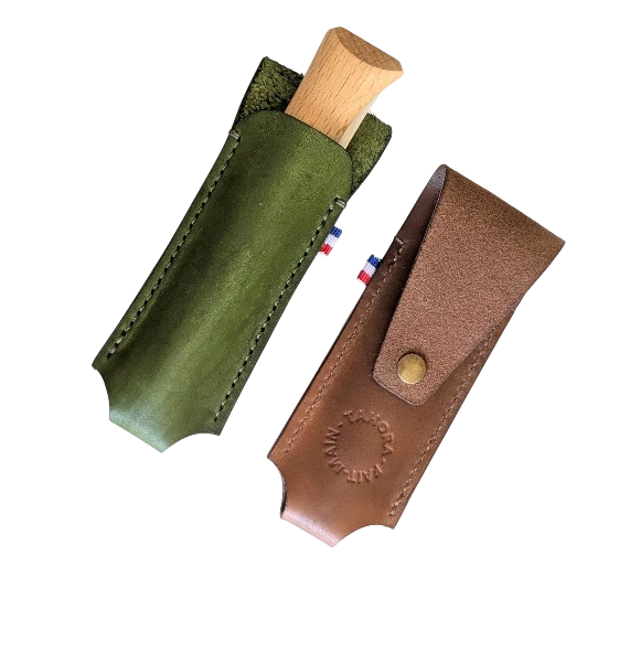etui couteau en cuir